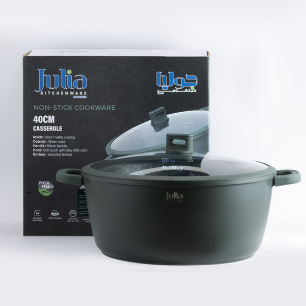 ELITE-PRO CASSEROLE WITH LID 40CM-GREEN