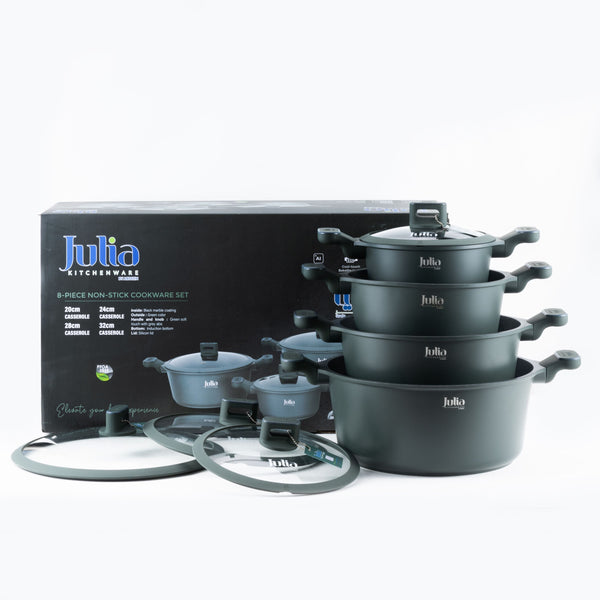 ELITE-PRO COOKWARE SET 8 PIECES-GREEN