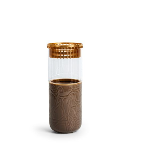 Luxury Flower Vase From Majlis- Brown