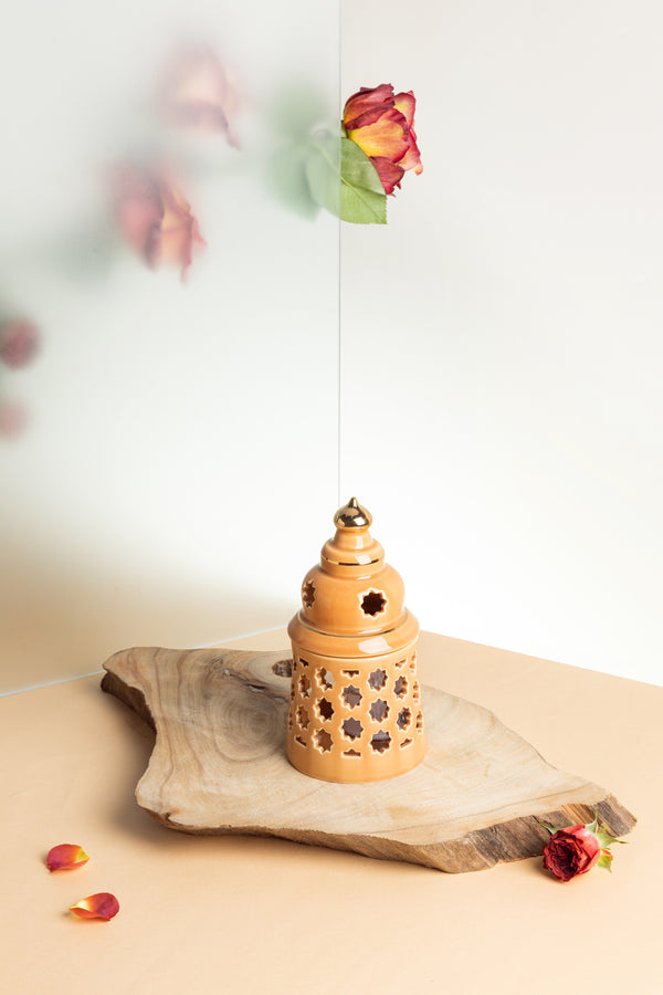 شمعدان الكتروني حجم صغير من روزيت - برتقالي
