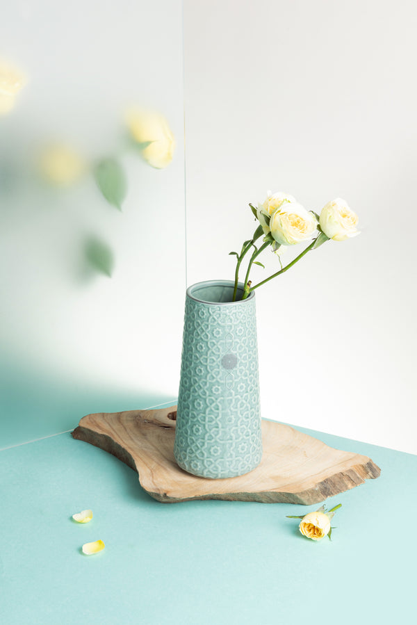 فازة زهور حجم صغير من روزيت - ازرق
