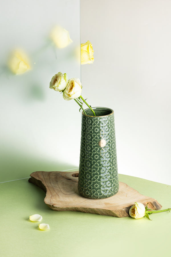 فازة زهور حجم صغير من روزيت - اخضر
