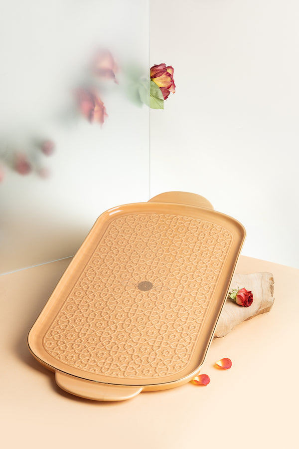 صينية تقديم فاخرة من روزيت - برتقالي
