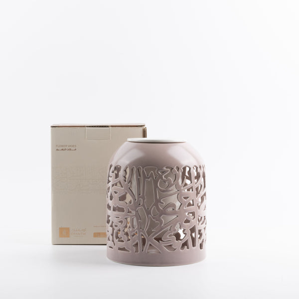 Flower Vase - L From Jiwar -  Purple + Gold