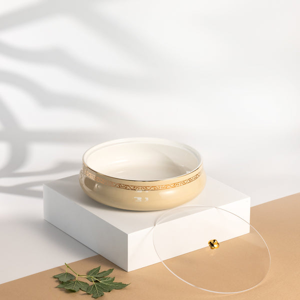 تمرية حجم كبير  من نقش-  إيفوري و ذهبي