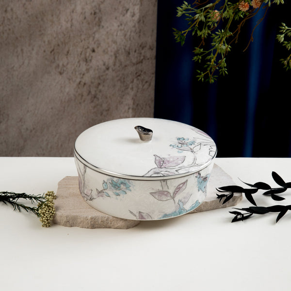 تمرية حجم وسط من خزامة  - أزرق وفضي