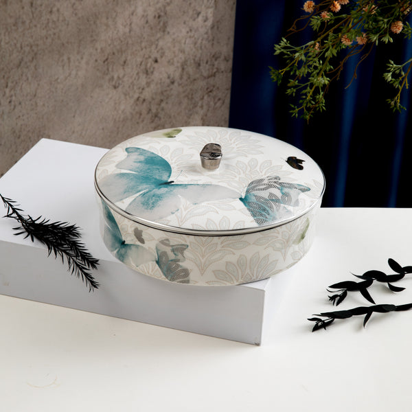 تمرية حجم كبير من فيلورا  - أزرق وفضي