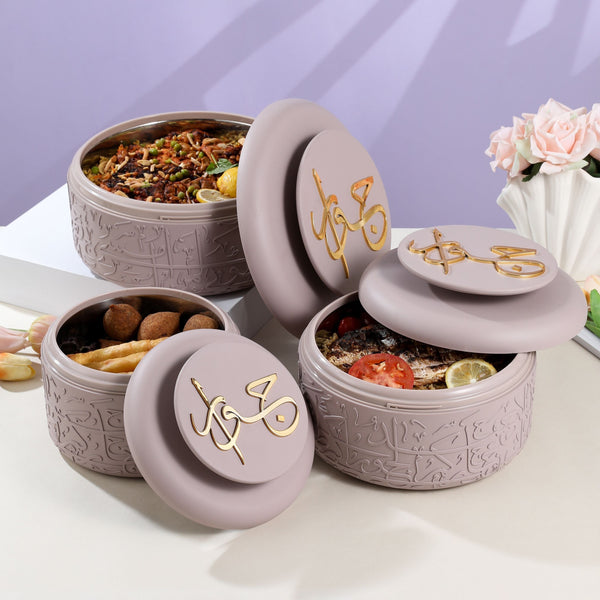 Food Warmer Set From Jiwar -  Purple + Gold