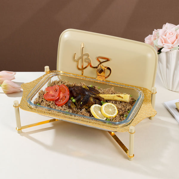 Stainless Steel Buffet - M From Jiwar -  Ivory + Gold