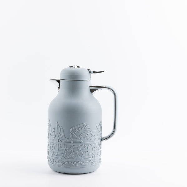 One Vacuum Flask For Tea And Coffee From Jiwar -  Haze Blue + Silver