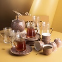 Tea And Arabic Coffee Set 19Pcs From Crown - Brown
