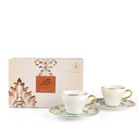 Tea Porcelain Set 12 Pcs From Harir -Green