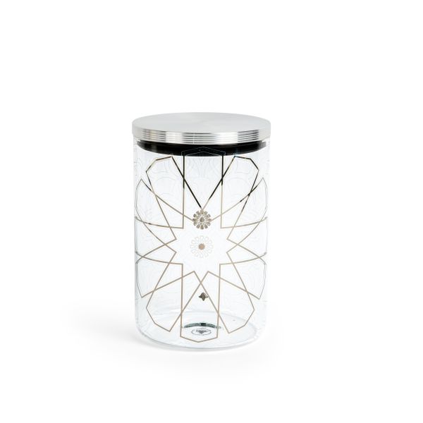Luxury Canister From Majlis - Silver