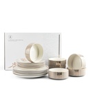 Dinner Set 18 Pcs From Nour - Beige