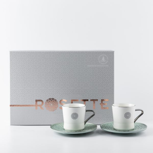 Porcelain Tea Set From Rosette - Blue