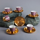 Tea Porcelain Set 12 Pcs From Majlis -Purple