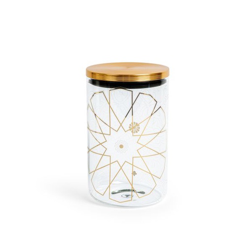 [AM1141] Luxury Canister From Majlis - Gold
