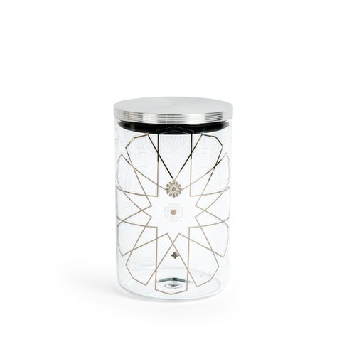 [AM1142] Luxury Canister From Majlis - Silver