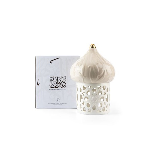 [ET2362] Large Electronic Candle From Diwan -  Beige