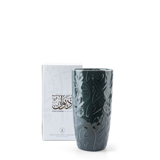 [ET2397] Big Flower Vase From Diwan -  Blue
