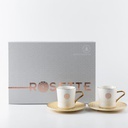 Porcelain Tea Set From Rosette - Ivory