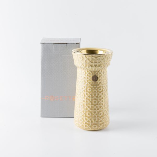 [ET2221] Incense Burner From Rosette - Ivory