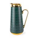 Vacuum Flask For Tea And Coffee From Rattan - Green
