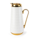 Vacuum Flask For Tea And Coffee From Rattan - White